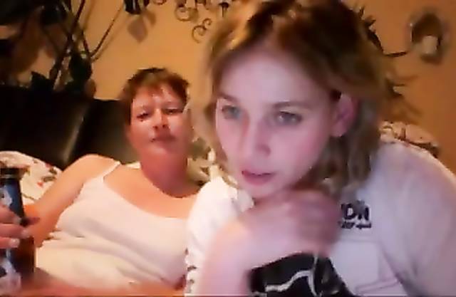 Lesbian webcam video of winsome daughter and mom with short hair